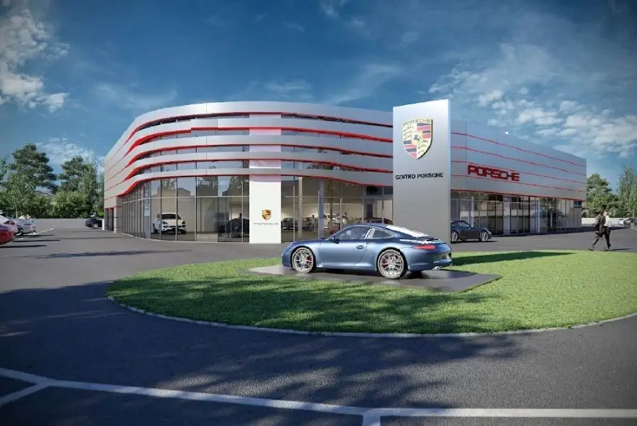 Porsche Majadahonda — infografía del concesionario