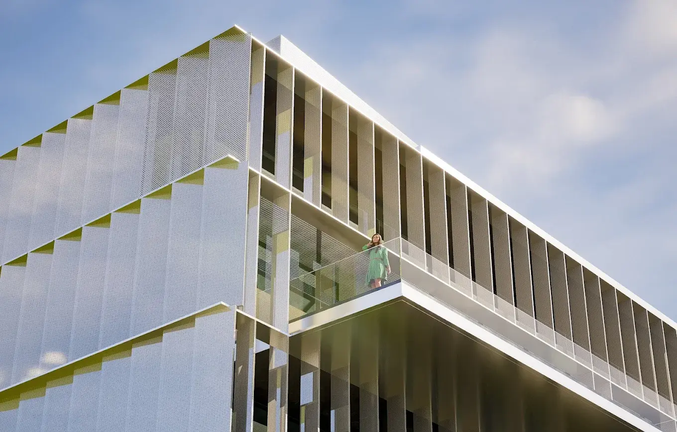 Aikon Global Centre — detalle esquina