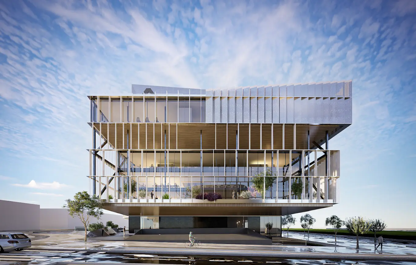 Aikon Global Centre — vista frontal